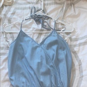 Light Blue Jean Jumpsuit